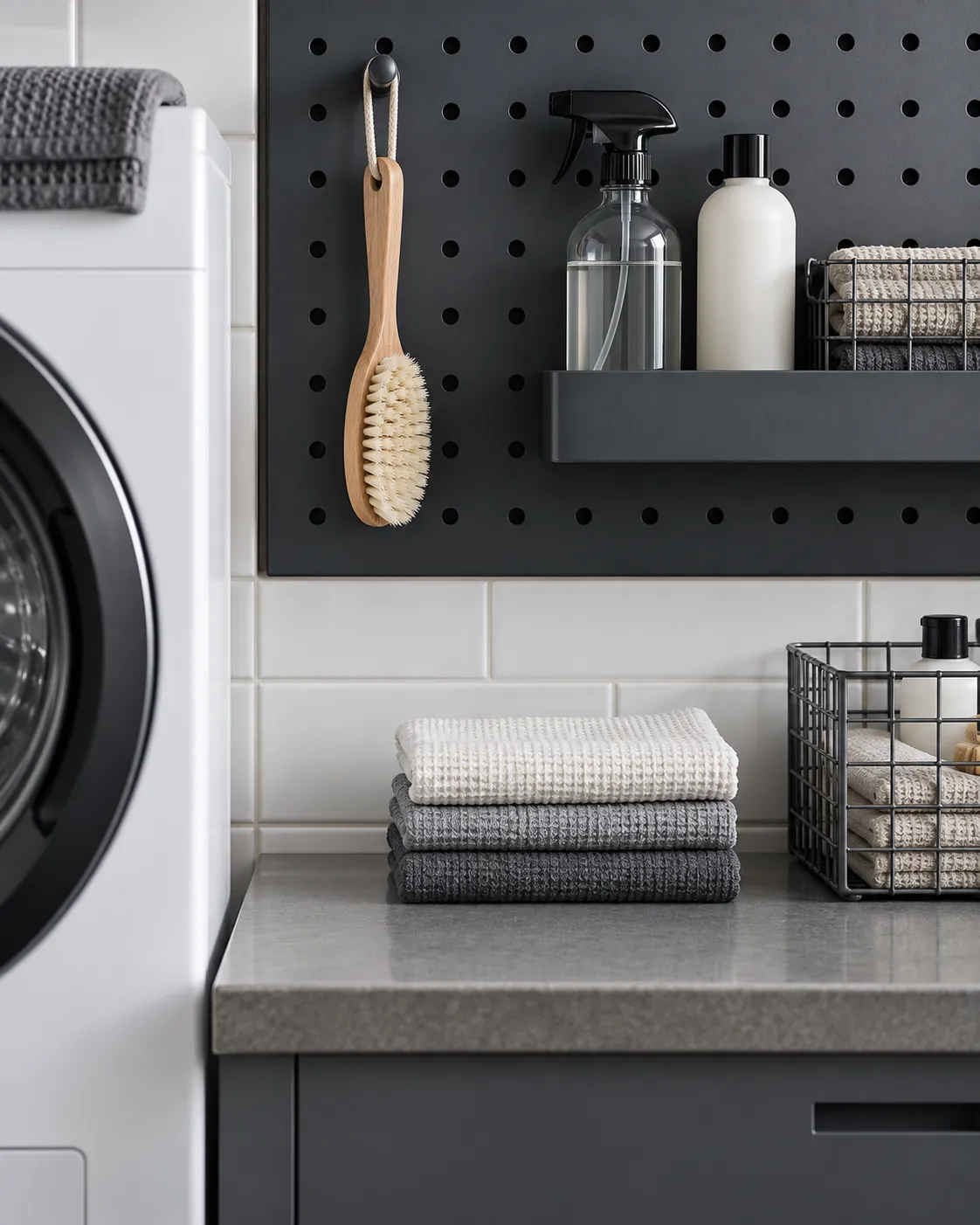 Illustrative Laundry & storage setting