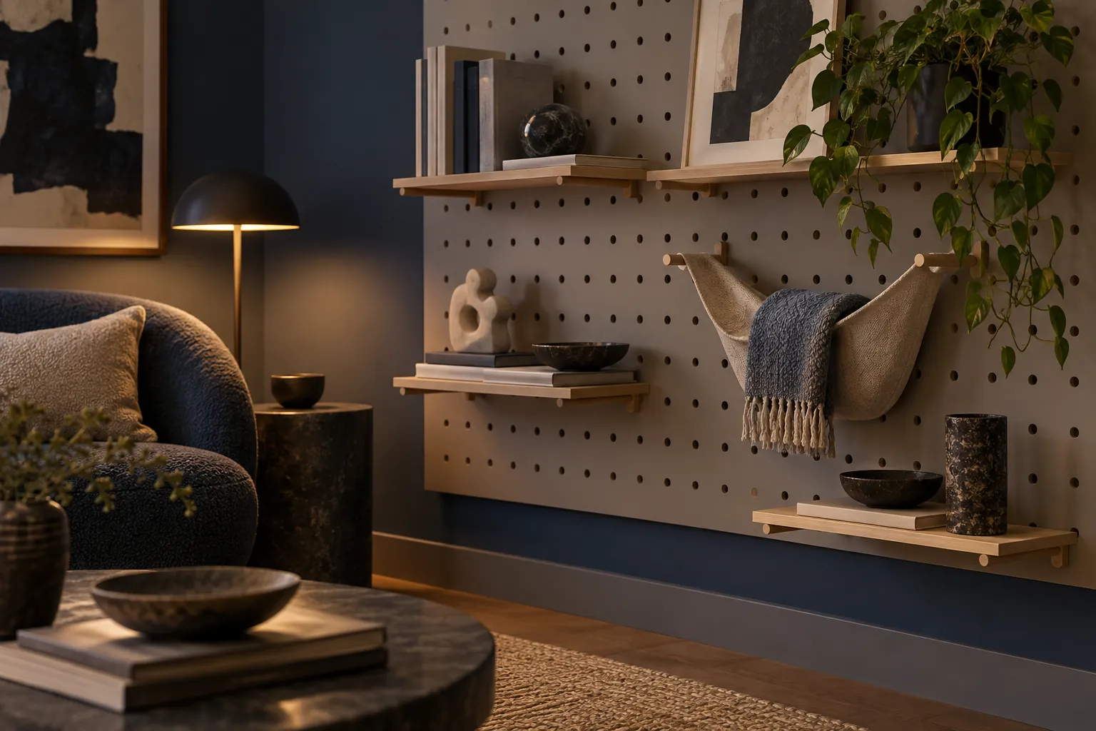 Illustrative Living & display setting