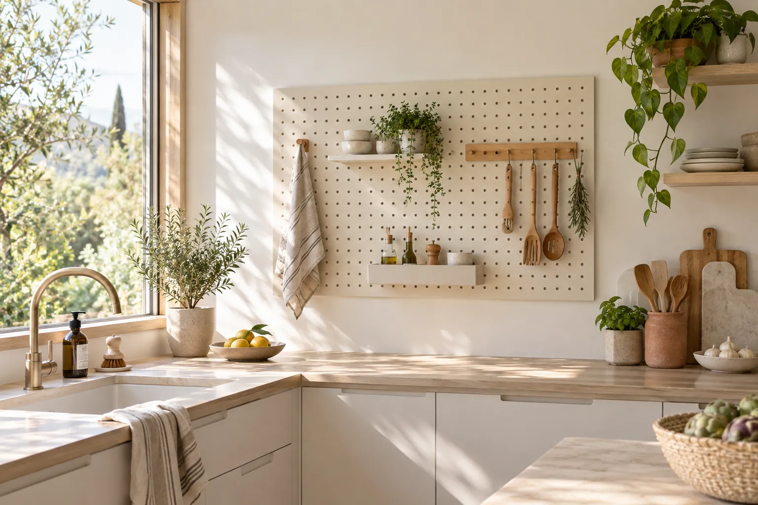 Light kitchen and utility organization