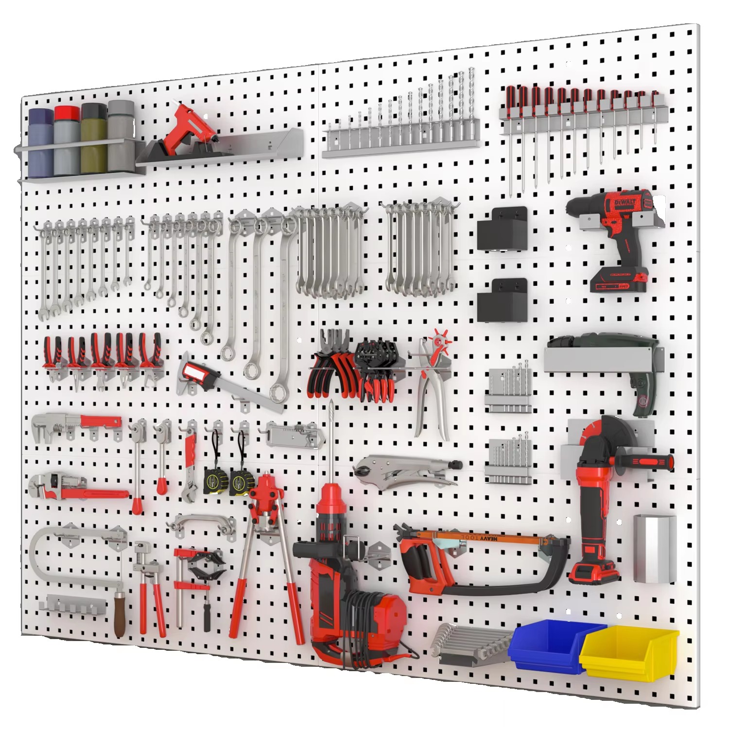 Organized workshop wall inspiration